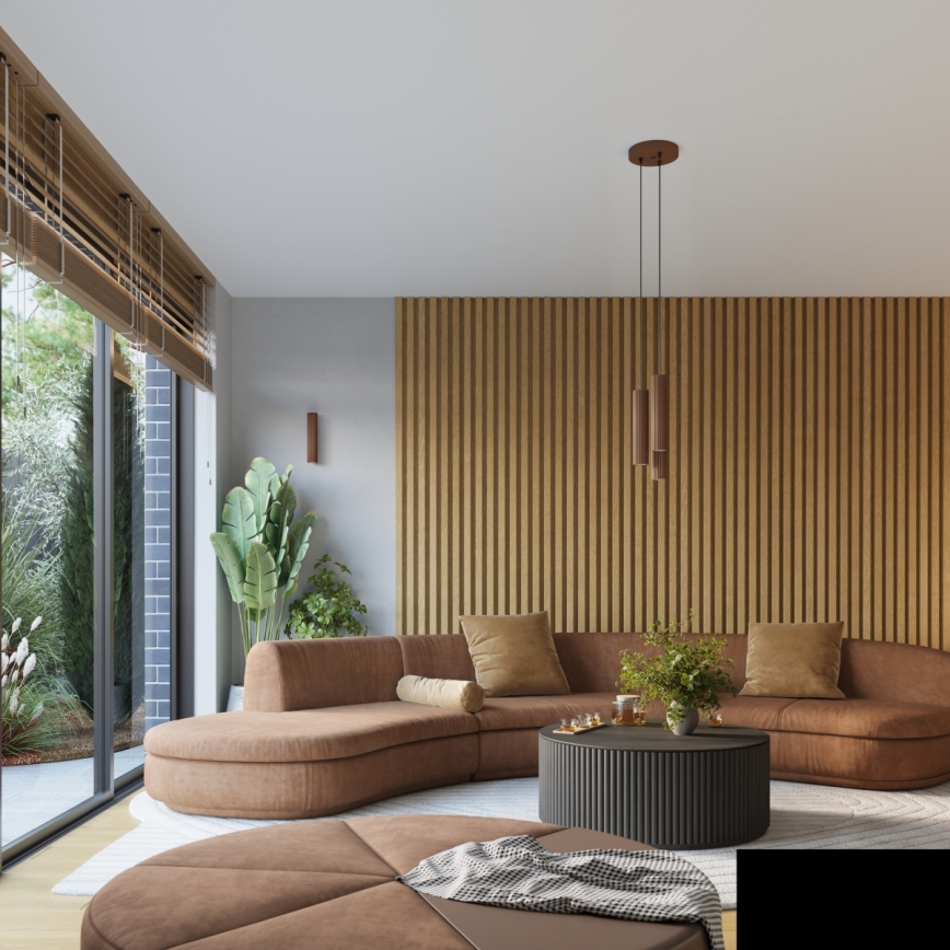 Brilagi - Applique da parete LED CRESTO 2xGU10/10W/230V 20 cm marrone