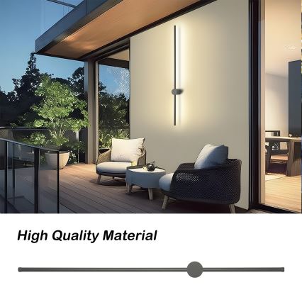 Brilagi - LED Applique da esterno AURA LED/20W/230V 3000K IP54 97 cm antracite