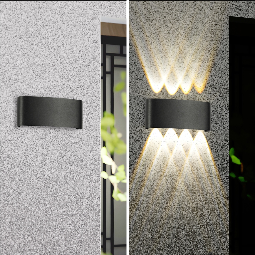 Brilagi - Applique da parete LED per esterni FLAREBOX LED/8W/230V nero IP65