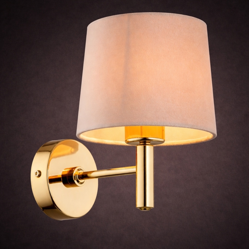 Brilagi - Applique da parete MONTE 1xE27/15W/230V beige/oro
