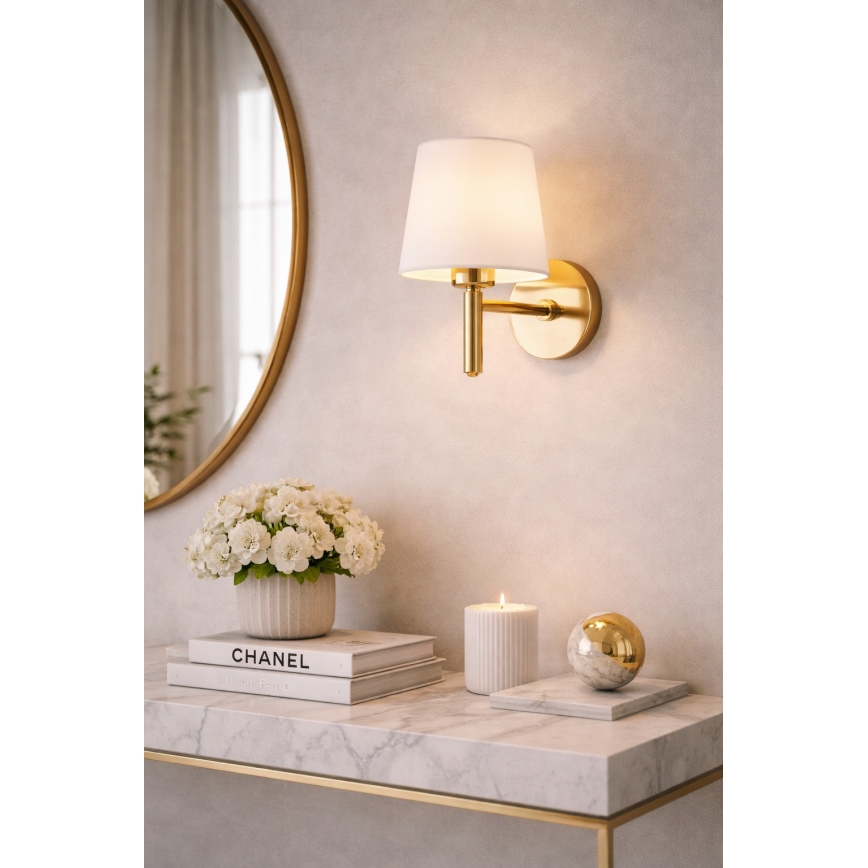 Brilagi - Applique da parete MONTE 1xE27/15W/230V crema/oro