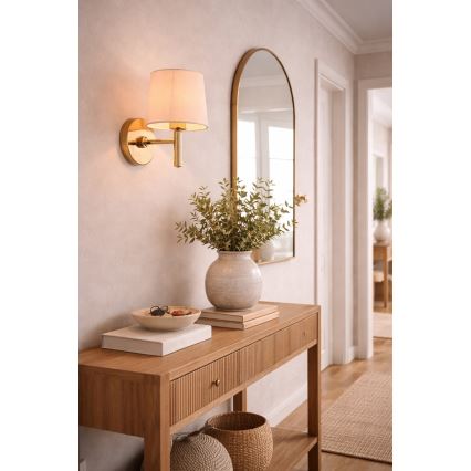 Brilagi - Applique da parete MONTE 1xE27/15W/230V crema/oro
