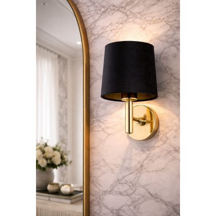 Brilagi - Applique da parete MONTE 1xE27/15W/230V nero/oro