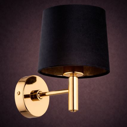 Brilagi - Applique da parete MONTE 1xE27/15W/230V nero/oro