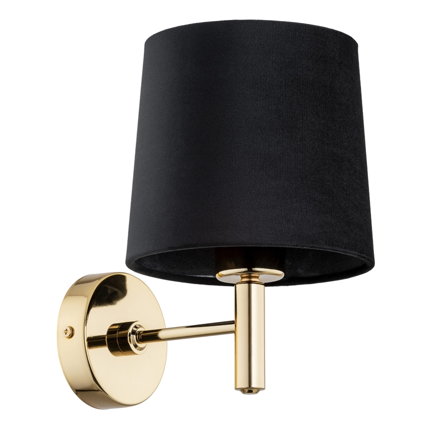 Brilagi - Applique da parete MONTE 1xE27/15W/230V nero/oro