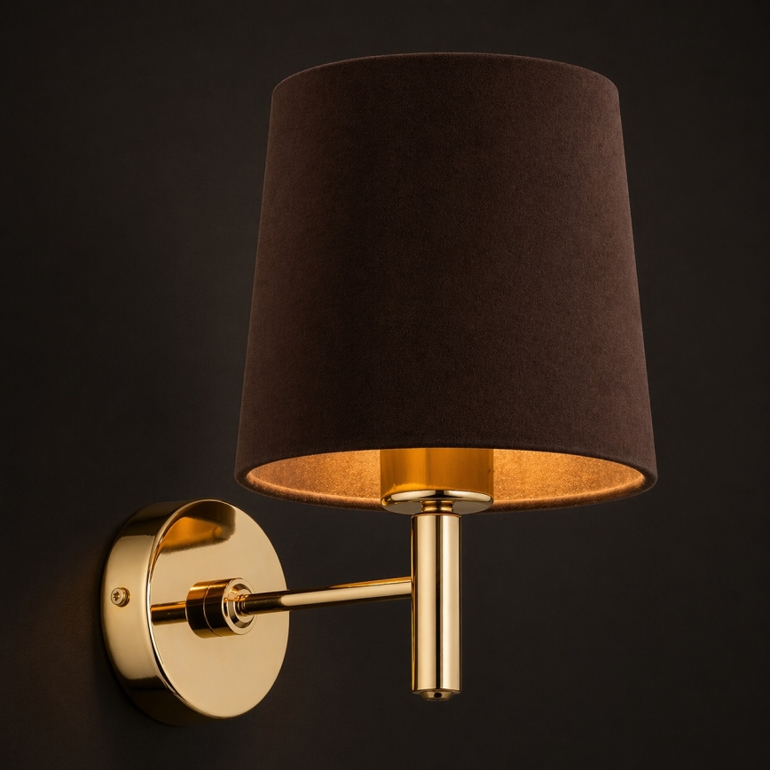 BRILAGI - Applique da parete MONTE 1xE27/60W/230V marrone/oro
