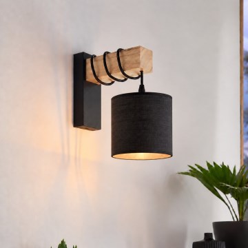 BRILAGI - Applique da parete NUBILA 1xE27/60W/230V marrone/nero