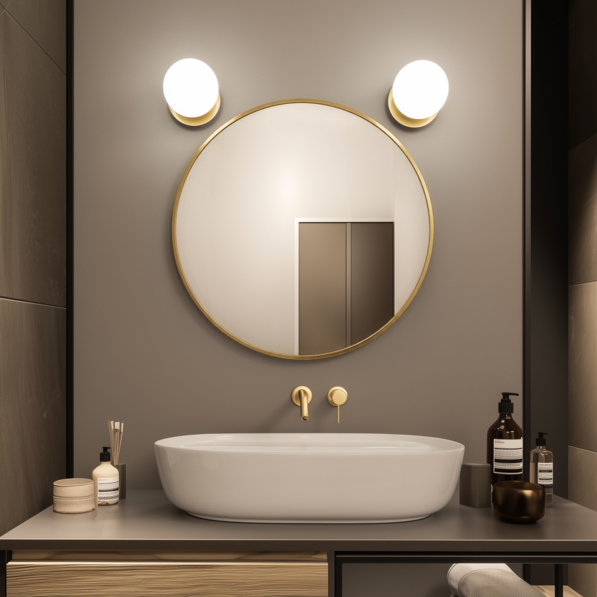 Brilagi - Applique da bagno LED BALL LED/6W/230V 3000/4000/6500K IP44 dorata