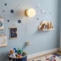 BRILAGI - Applique da parete per bambini ASTRO 1xE14/15W/230V bianca