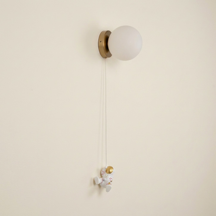 Brilagi - Applique da parete per bambini ASTRO 1xE14/15W/230V bianca