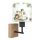 Brilagi - Applique da parete per bambini BOBO WOOD 1xE27/25W/230V rovere/nera/bianca/verde/giungla