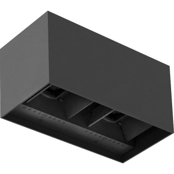 Brilagi - Applique da parete per esterni DOUBLE CUBE LED/12W/230V antracite IP65