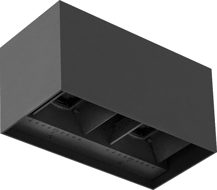 Brilagi - Applique da parete per esterni DOUBLE CUBE LED/12W/230V antracite IP65