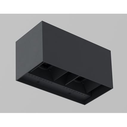 Brilagi - Applique da parete per esterni DOUBLE CUBE LED/12W/230V antracite IP65
