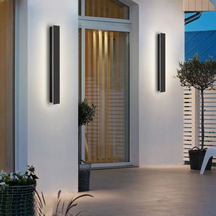 Brilagi - Applique da esterno LINEAR LED/12W/230V 4000K IP65 50 cm nero CRI 90