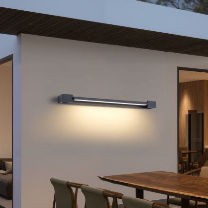 Brilagi - Lampada da parete esterna a LED AQUA LINE LED/24W/230V 90 cm IP44 antracite CRI 90