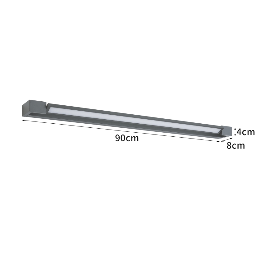 Brilagi - Lampada da parete esterna a LED AQUA LINE LED/24W/230V 90 cm IP44 antracite CRI 90