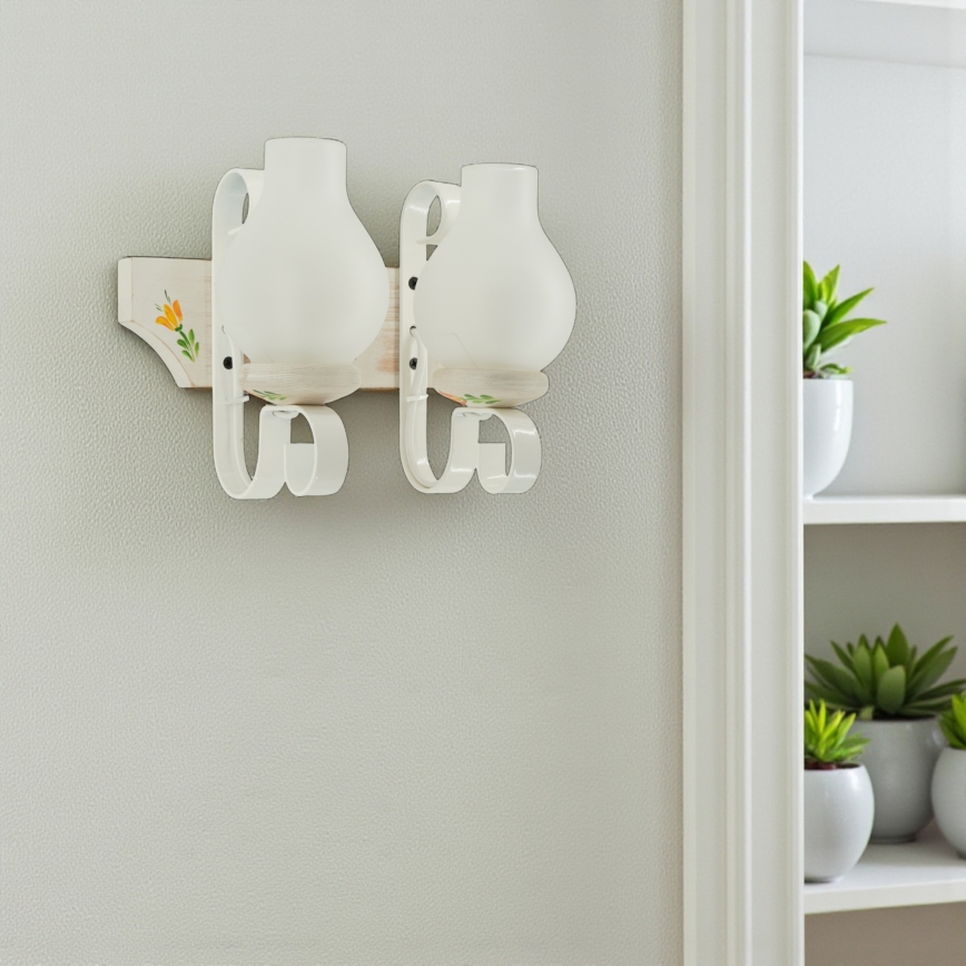 Brilagi - Applique da parete QUEEN 2xE14/40W/230V faggio/crema