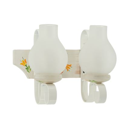 Brilagi - Applique da parete QUEEN 2xE14/40W/230V faggio/crema