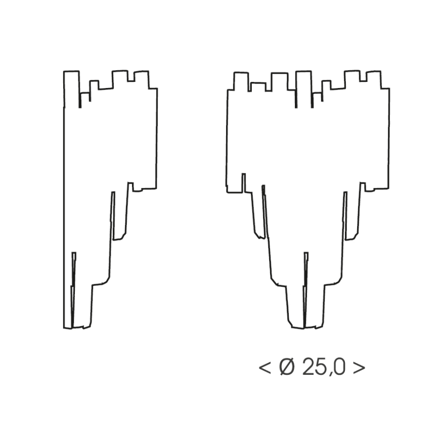 Brilagi - Applique da parete VERVE 2xE14/40W/230V nero