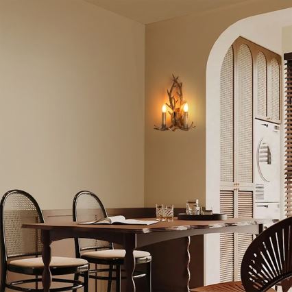 Brilagi - Applique DEER 2xE14/10W/230V con corna