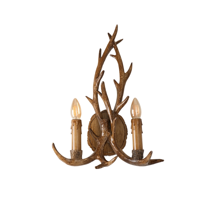 Brilagi - Applique DEER 2xE14/10W/230V con corna