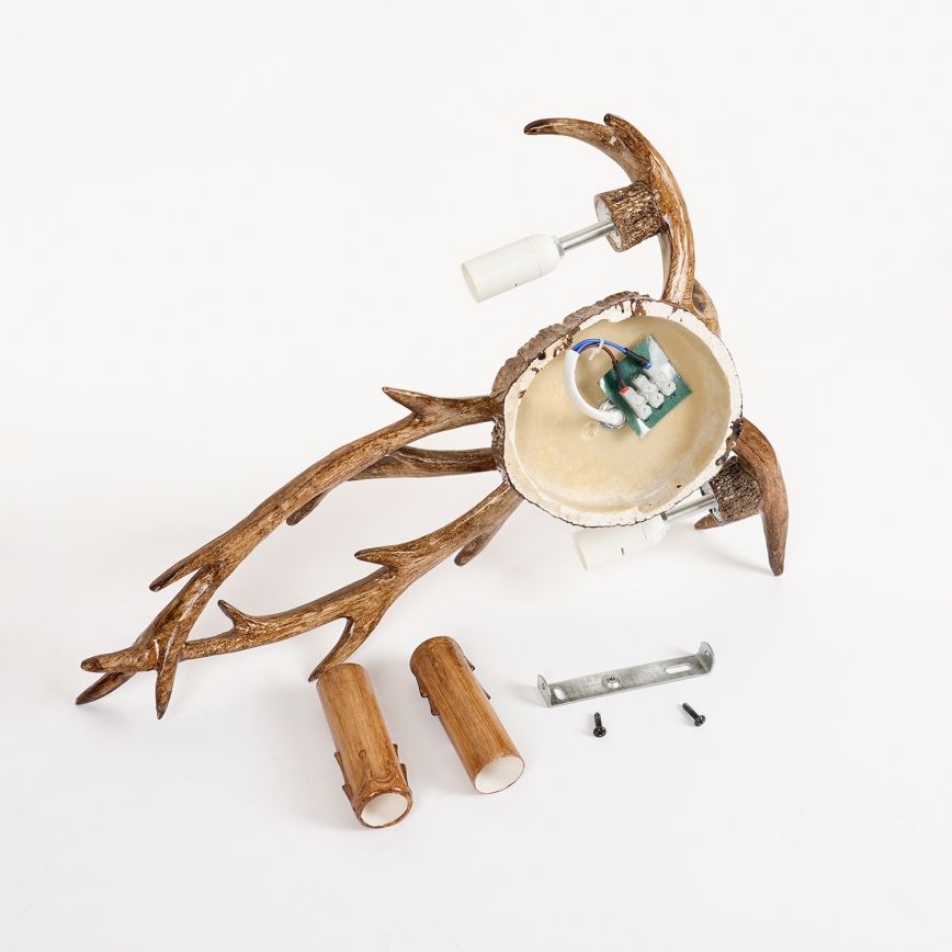 Brilagi - Applique DEER 2xE14/10W/230V con corna