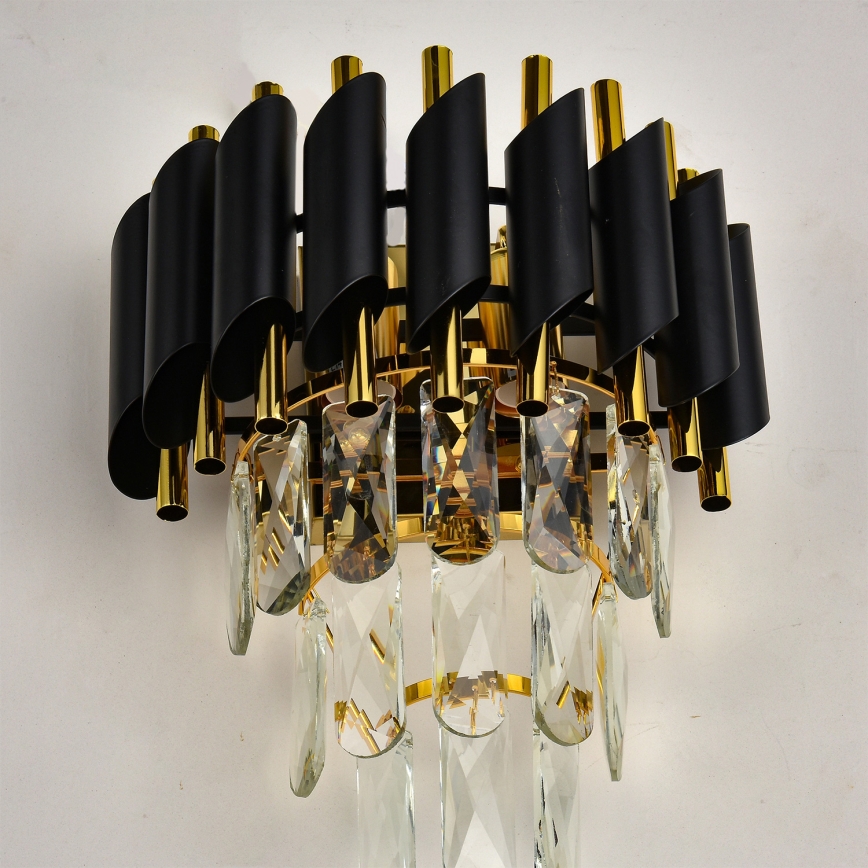 Brilagi - Applique ECLIPSE 2xE14/10W/230V nero/oro