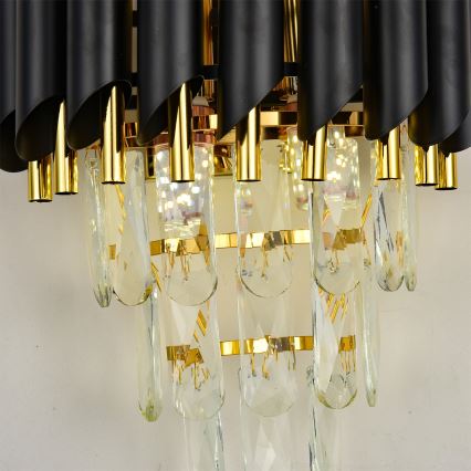 Brilagi - Applique ECLIPSE 2xE14/10W/230V nero/oro