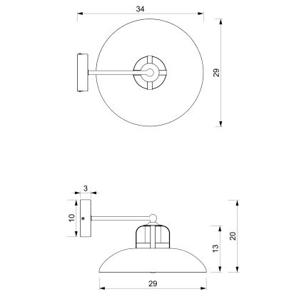 Brilagi - Applique FLAMENGO 1xE27/60W/230V blu