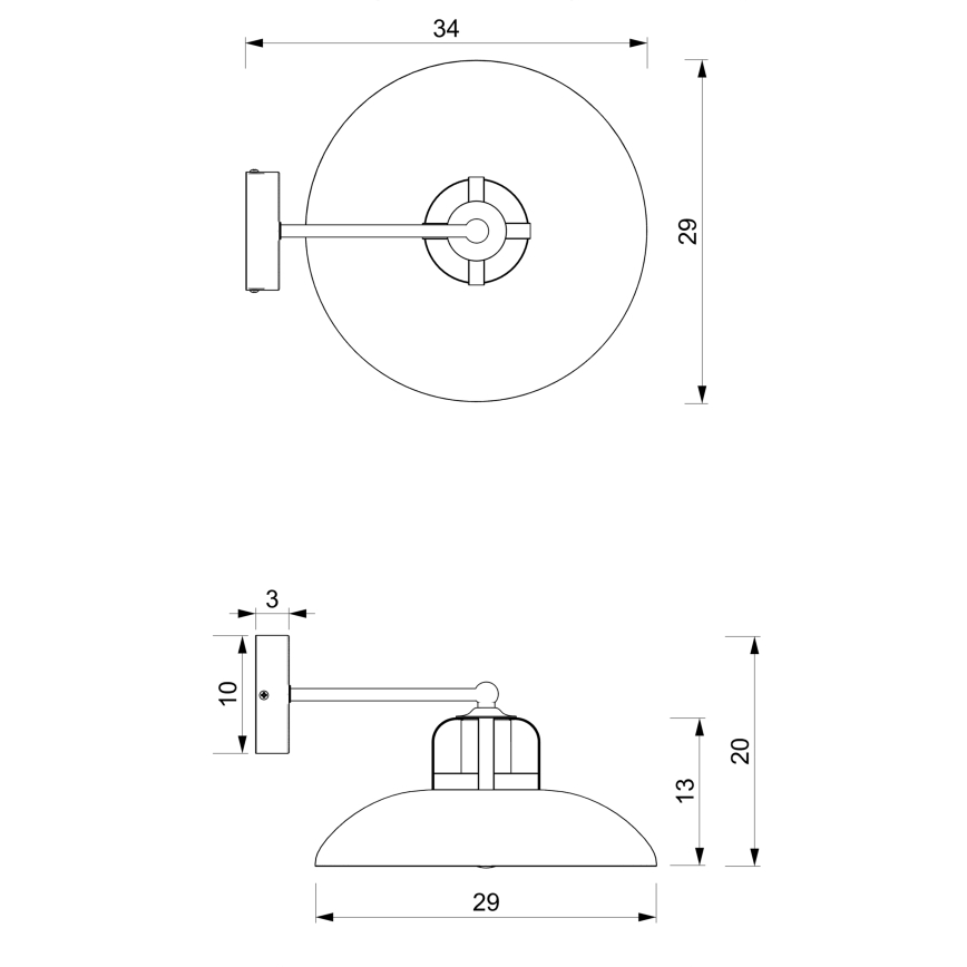 Brilagi - Applique FLAMENGO 1xE27/60W/230V blu