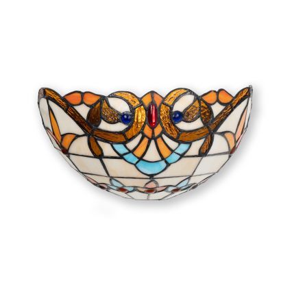 Brilagi - Applique in stile Tiffany in vetro colorato MIRABELLA 1xE14/40W/230V