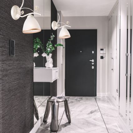 Brilagi - Applique LED ANTICO 1xE27/60W/230V bianco patinato