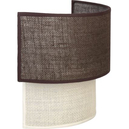 Brilagi - Applique LED BOHO ECO 1xE27/10W/230V marrone/crema
