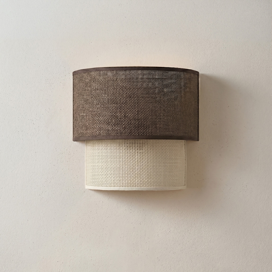 Brilagi - Applique LED BOHO ECO 1xE27/10W/230V marrone/crema
