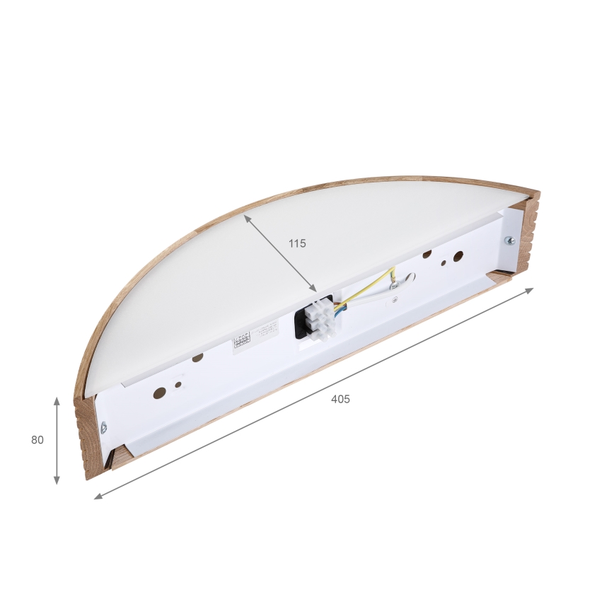 Brilagi - Applique LED CARVALHO MODERN 1xE27/60W/230V rovere