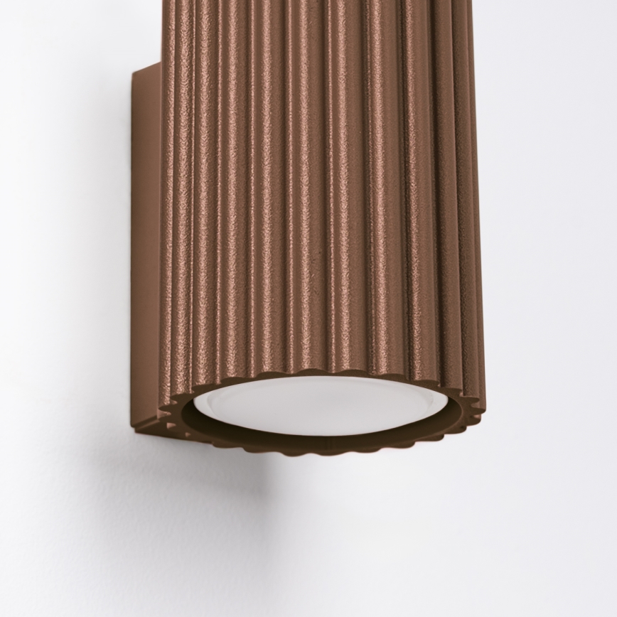 Brilagi - Applique LED CRESTO 1xGU10/10W/230V 10 cm marrone