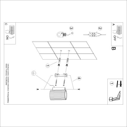 Brilagi - Applique LED CRESTO 1xGU10/10W/230V 10 cm turchese