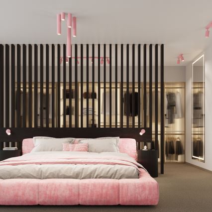 Brilagi - Applique LED CRESTO 2xGU10/10W/230V 20 cm rosa