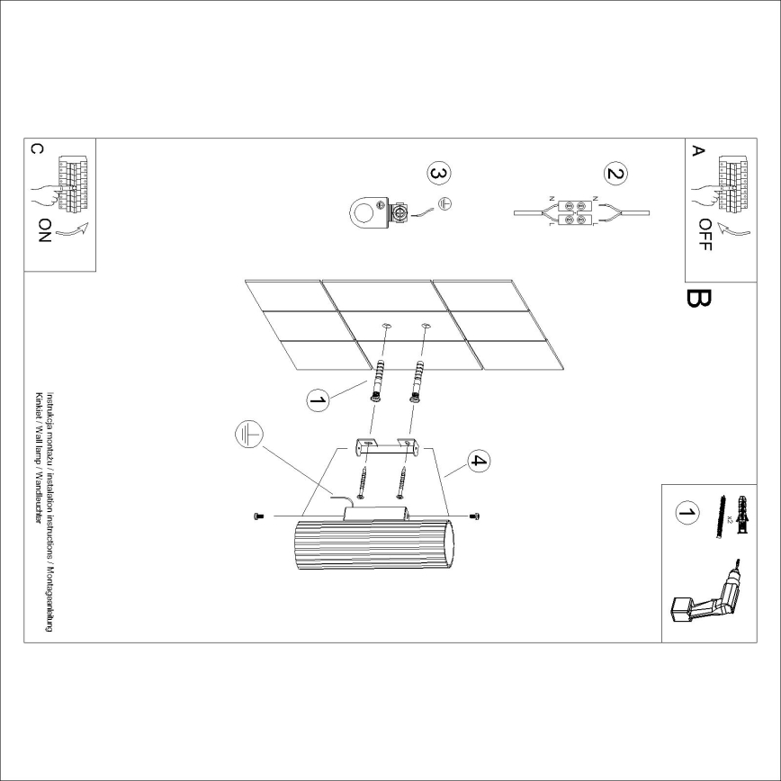 Brilagi - Applique LED CRESTO 2xGU10/10W/230V 20 cm rossa