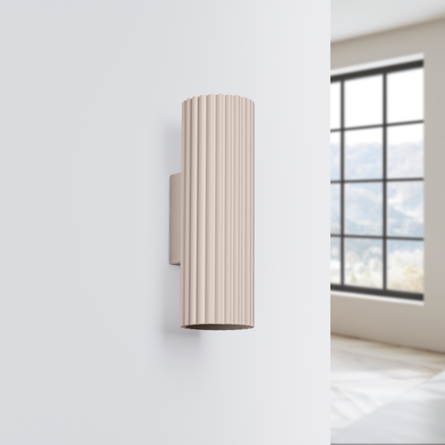 Brilagi - Applique LED CRESTO 2xGU10/10W/230V 20 cm taupe