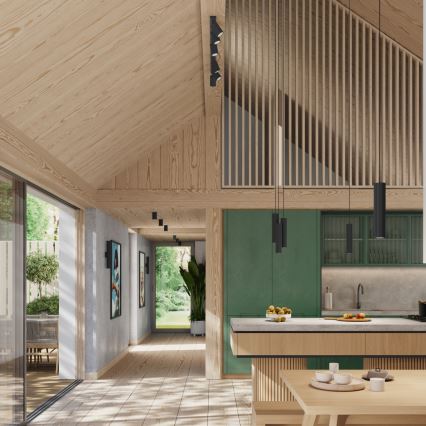 Brilagi - Applique LED CRESTO 2xGU10/10W/230V 30 cm nero