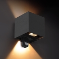 Brilagi - Applique LED da esterno con sensore CUBE LED/6W/230V nera IP65