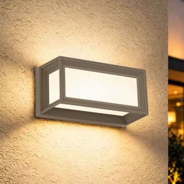 Brilagi - Applique LED da esterno con sensore PARKER LED/12W/230V grigio IP44