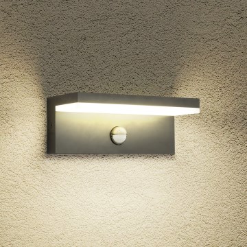 Brilagi - Applique LED da esterno con sensore TESSI LED/10W/230V antracite IP54
