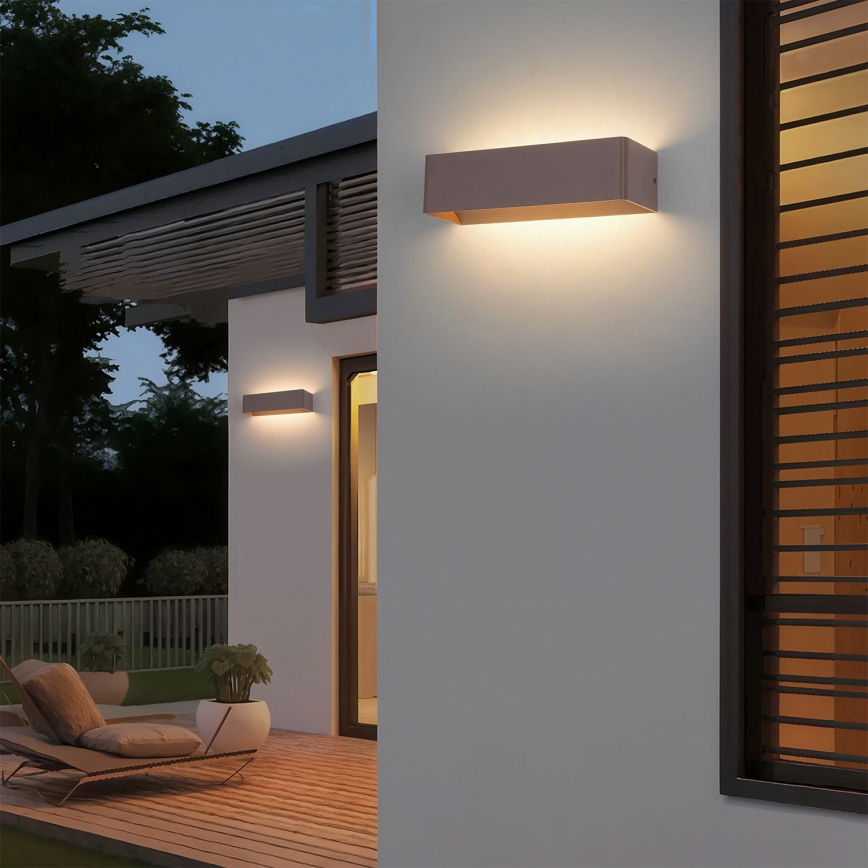 Brilagi - Applique LED da esterno DONNANI LED/12W/230V marrone IP44
