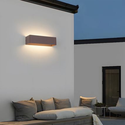 Brilagi - Applique LED da esterno DONNANI LED/12W/230V marrone IP44