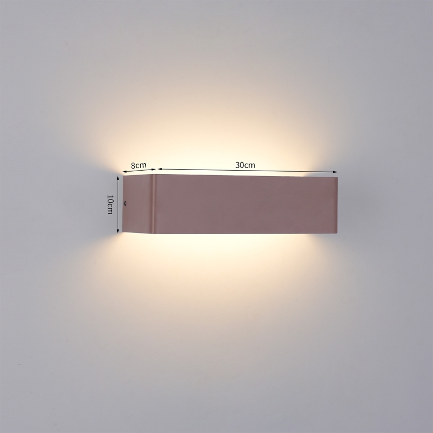 Brilagi - Applique LED da esterno DONNANI LED/12W/230V marrone IP44