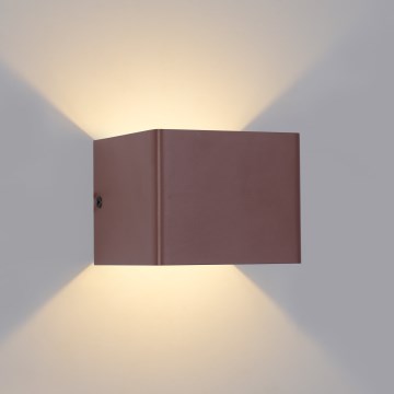 Brilagi - Applique LED da esterno DONNANI LED/5W/230V 10 cm marrone IP44