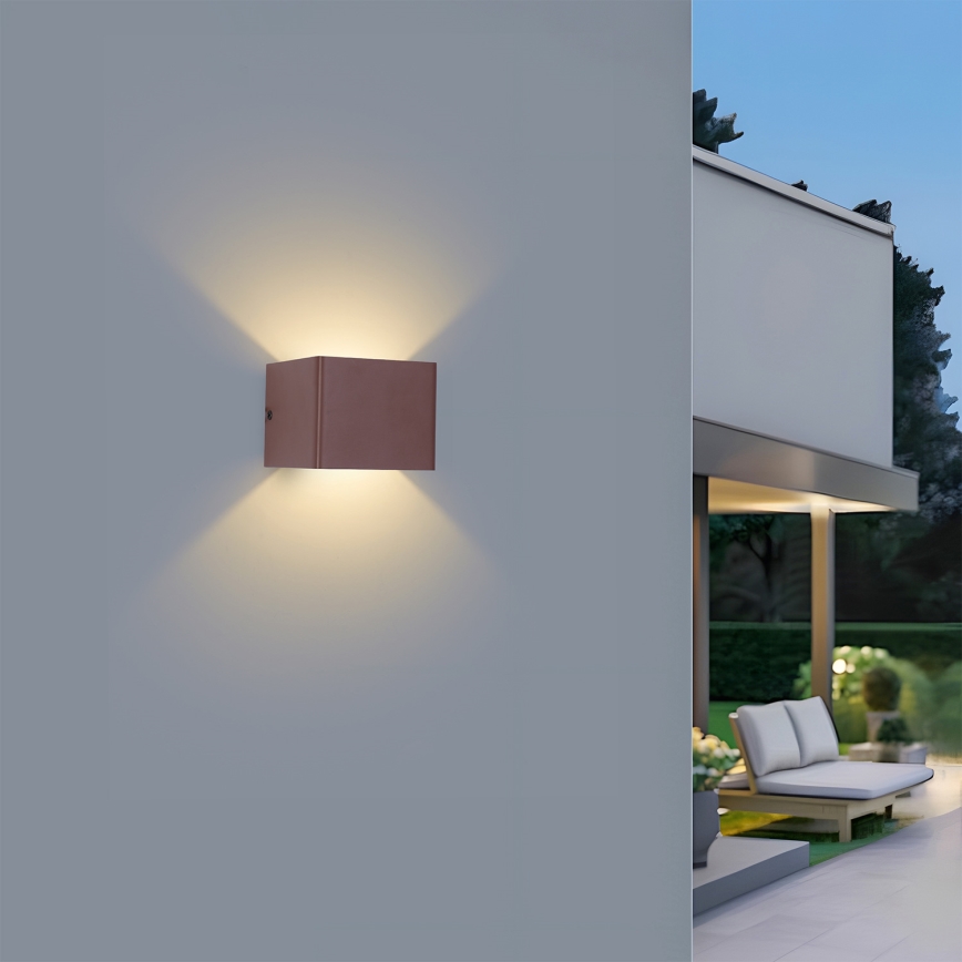 Brilagi - Applique LED da esterno DONNANI LED/5W/230V marrone IP44